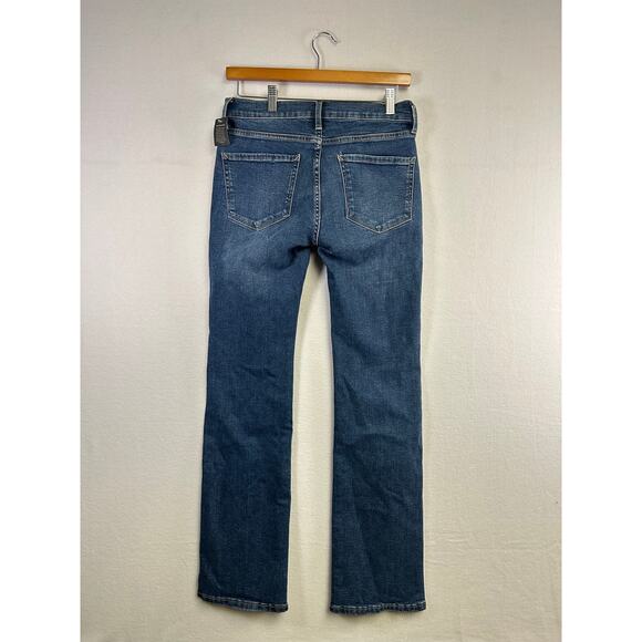 A.n.a Vintage Low Rise Bootcut Dark Wash Jeans - Size 2 Denim Normcore Classic - Picture 6 of 9